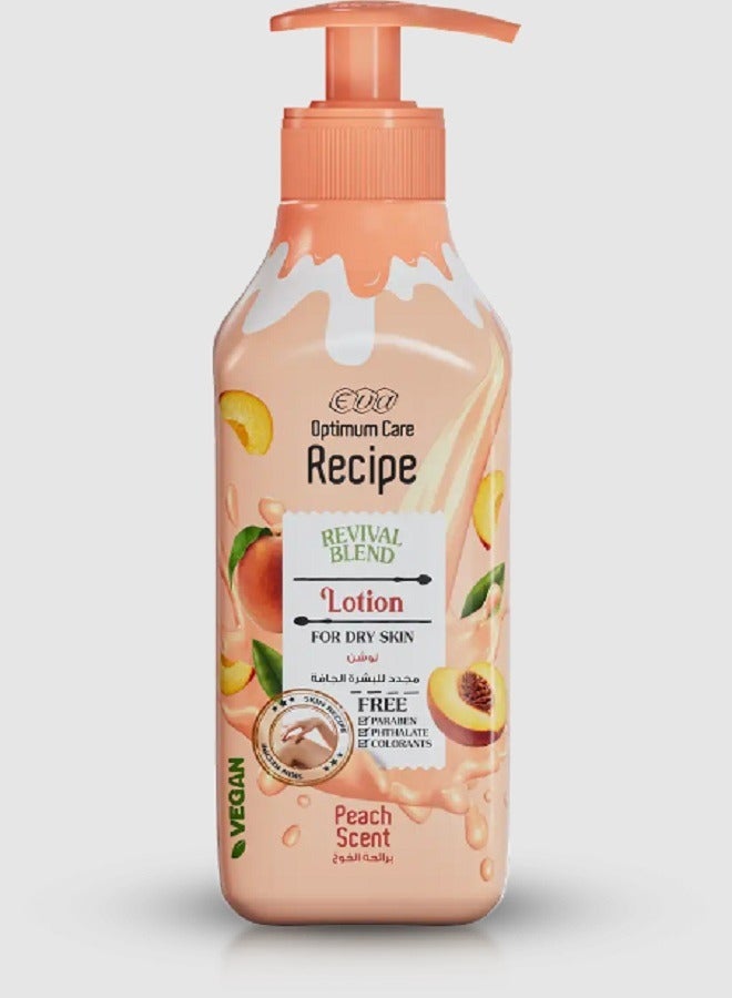 Optimum Care Recipe Revival Blend Lotion Peach Scent 370ml