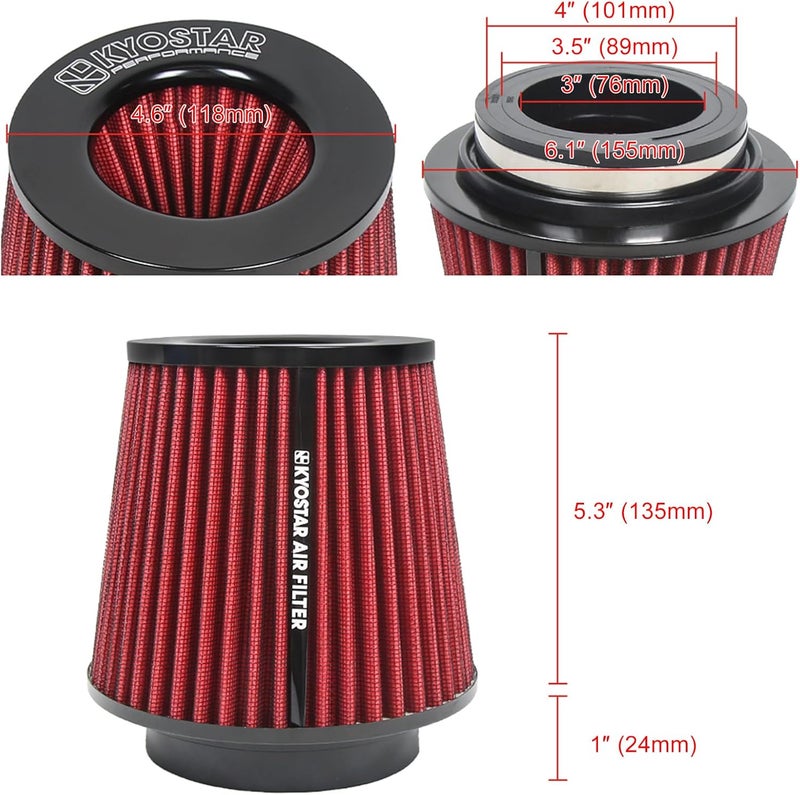 Kyostar فلتر سحب الهواء Rd مواد عالية الدقة خفيفة - Image 2