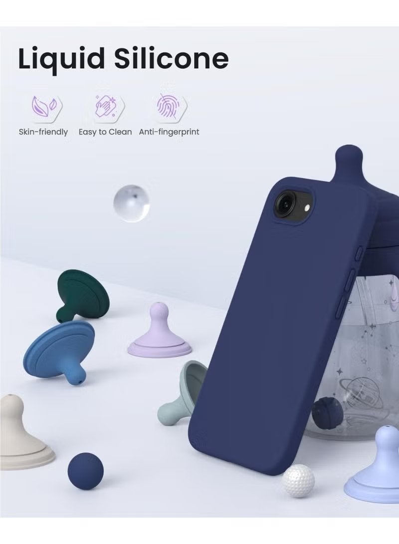 Gulf Trend iPhone 17e Liquid Silicone Case for 6.1 Inch, Soft Protective Cover with Premium Microfiber Lining, Shockproof Anti-Scratch Slim Phone Case, Raised Camera & Screen Edges, Anti-Fingerprint Finish, Flexible Lightweight Design, Comfortable Non-Slip Grip, Precision Cutouts - Image 4