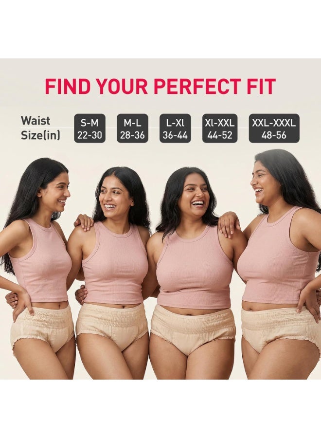Sirona Disposable Period Panty for Girls & Women | L-XL | Pack of 5 | 360° Coverage for Stress Free Periods | Leakage Protection for Heavy Flow | Rash Free | Super Absorbent with Comfortable Fit - Image 3