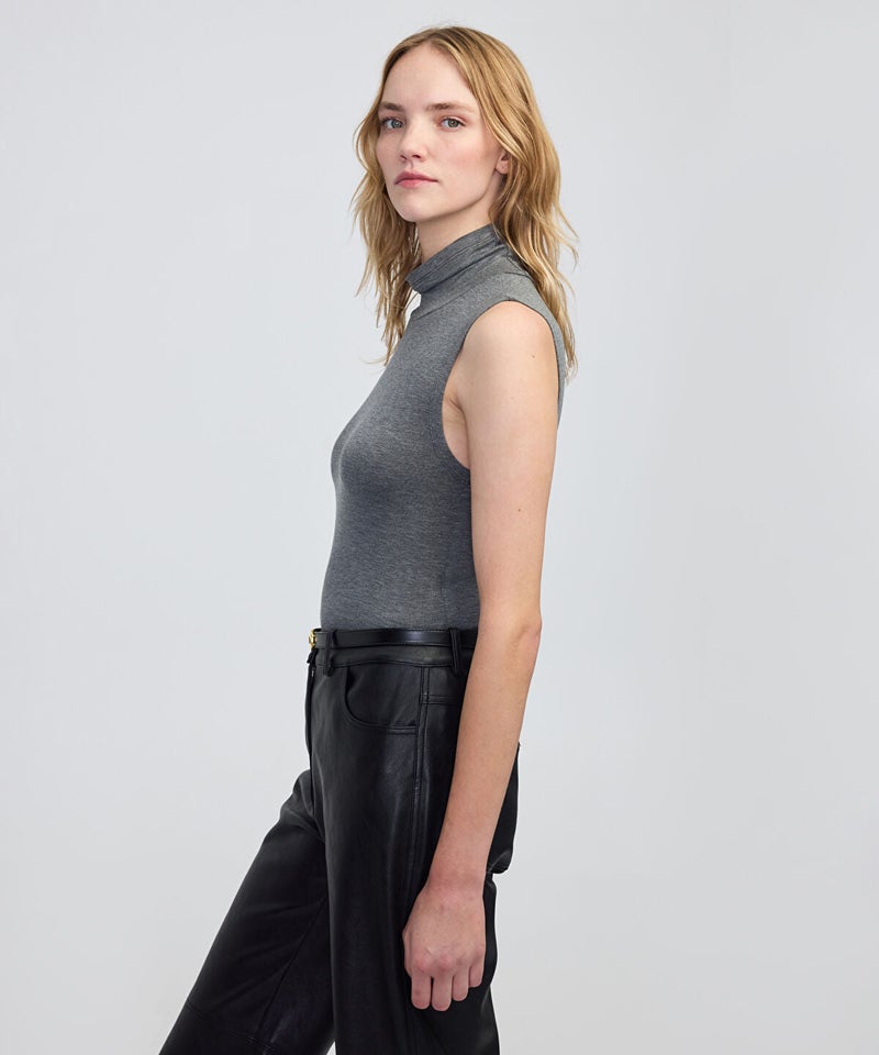 Ipekyol High-Neck Basic T-Shirt - Image 2