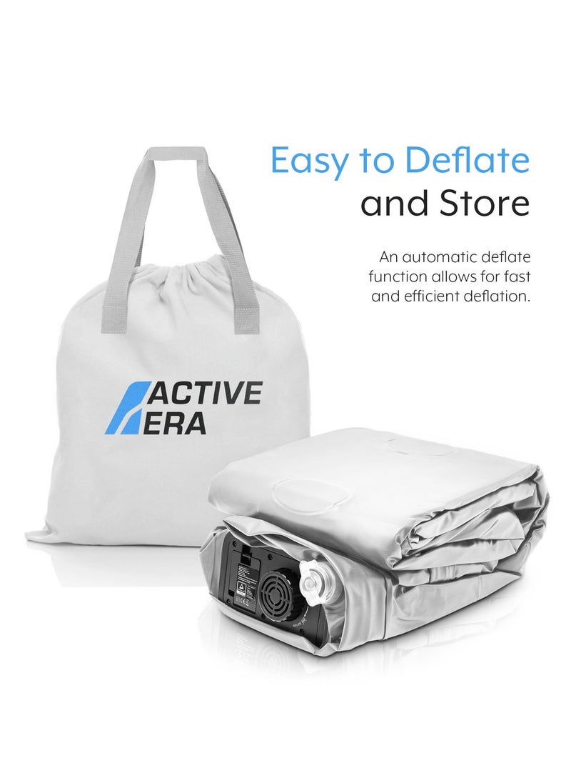 ACTIVE ERA - Luxury King Size Inflatable Mattress - Elevated Air Mattress with Built-in Pump, Raised Pillow and Structured I-Beam Technology, Height 56cm - Image 1