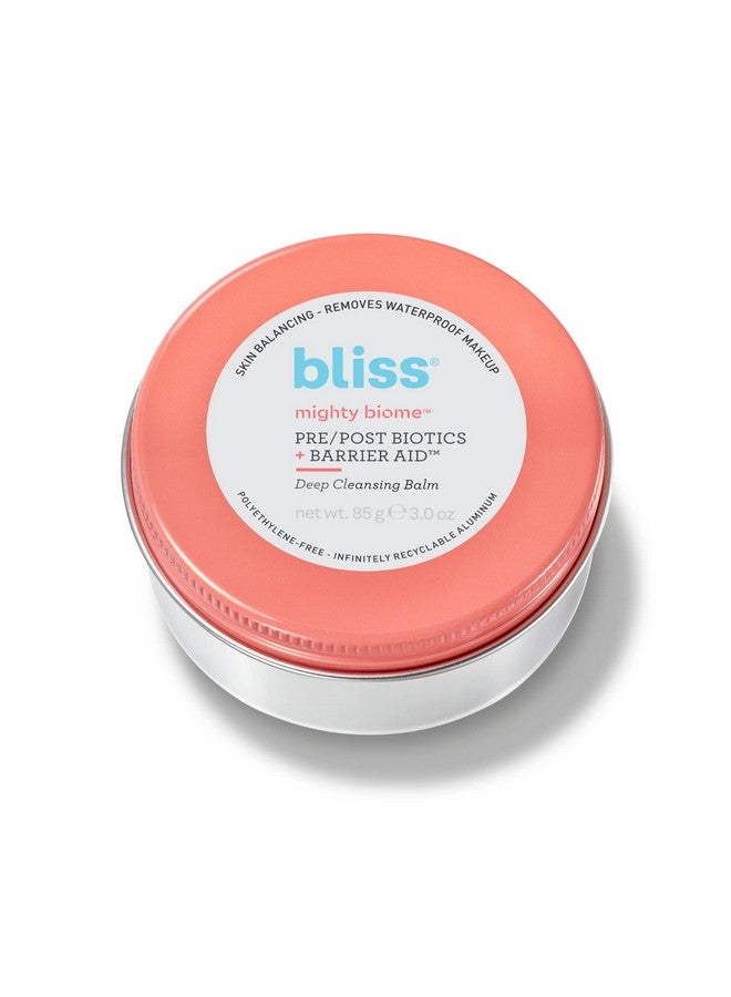 Bliss Mighty Biome Deep Cleansing Balm - 3.0 Oz - Dissovlves Waterproof Makeup & Impurities - Pre/Post Biotics + Barrier Aid - Antioxidants Balance Skin Barrier - Clean - Vegan - Image 5