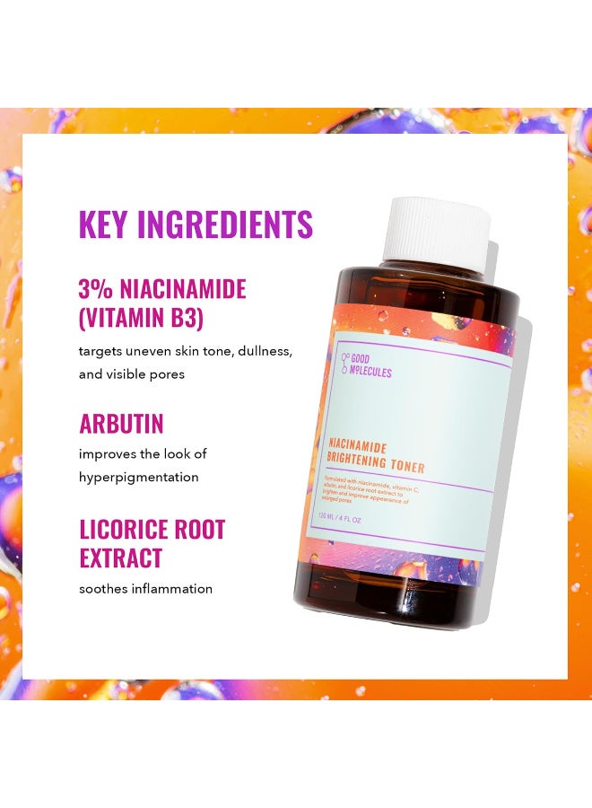 Good Molecules Niacinamide Brightening Toner - Toner for Face with Niacinamide and Arbutin for Skin Tone Balancing- Pore Minimizer, Facial Skin Care - Image 3