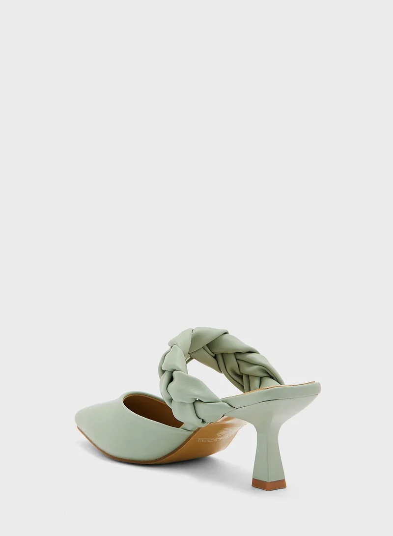 ELLA Braided Strap Pointed Pump