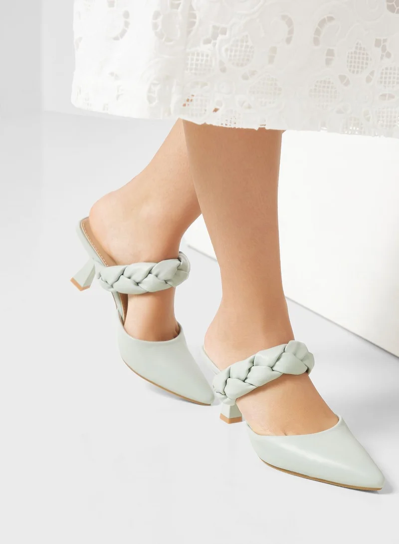 ELLA Braided Strap Pointed Pump