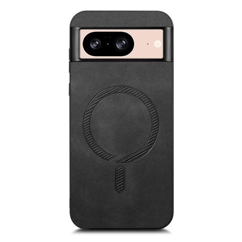 HuHa Case Cover For Google Pixel 9 / 9 Pro Retro Magsafe Magnetic PU Back Cover Phone Case(Black) - Image 3