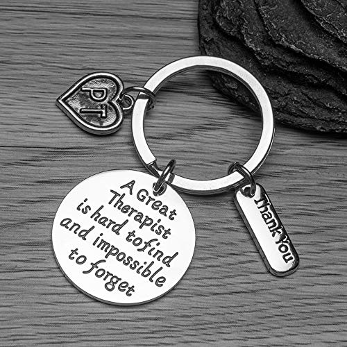 Infinity Collection Physical Therapy Keychain - Physical Therapy Jewelry - Gifts for Physical Therapists, A Great Therapist is Hard to Find but Impossible to Forget - Image 2