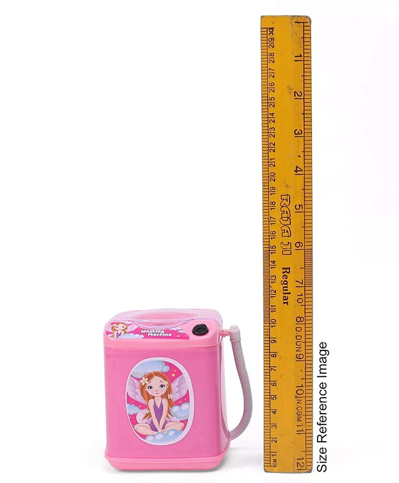 RATNA'S لعبة غسالة ديزني للأطفال (لا تعمل بالبطارية) ألعاب تمثيلية لساعات من المرح (لون وردي) - Image 3