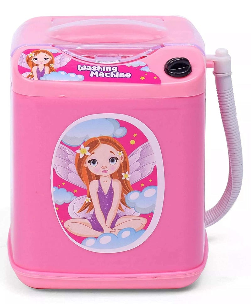 RATNA'S لعبة غسالة ديزني للأطفال (لا تعمل بالبطارية) ألعاب تمثيلية لساعات من المرح (لون وردي) - Image 2