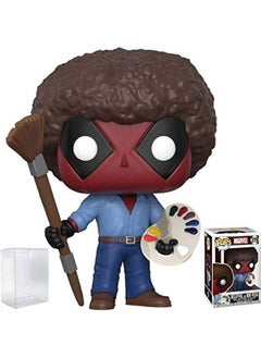 NIBEMINENT Deadpool Playtime Bob Ross Vinyl Figure 4x7inch  - Image 1