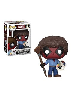NIBEMINENT Deadpool Playtime Bob Ross Vinyl Figure 4x7inch  - Image 3
