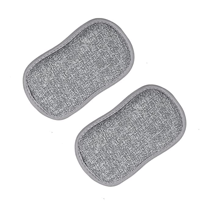 PRAYAS MultiPurpose Scrub Sponges for Kitchen by Scrubit NonScratch Microfiber Sponge Along with Heavy Duty Scouring Power Effortless Cleaning of Dishes Pots and Pans All at Once Pack of 4 - Image 3