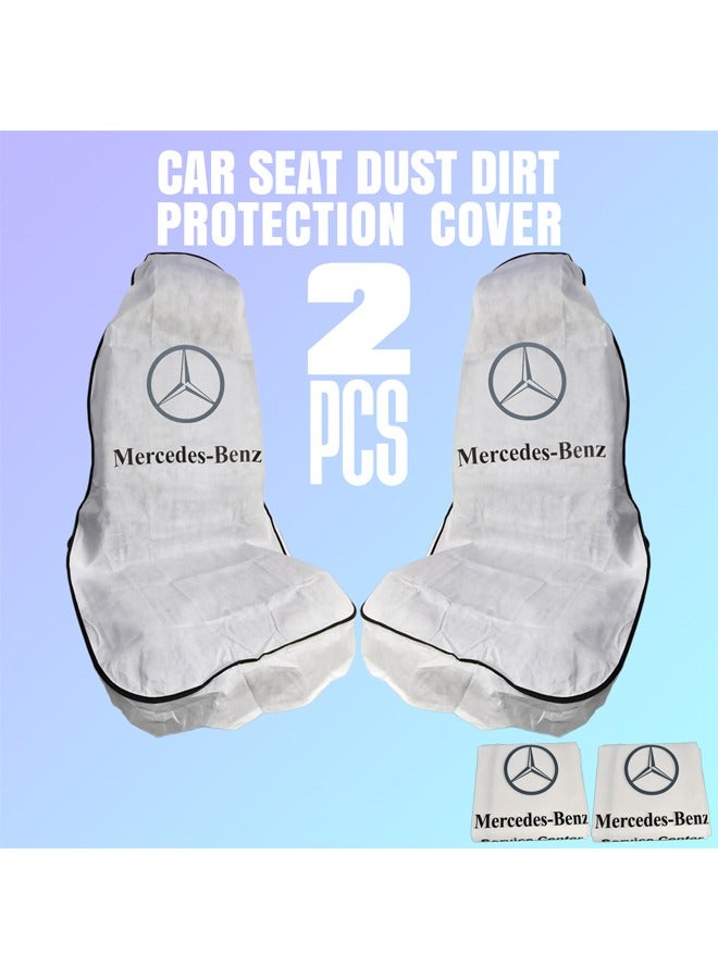 Mercedes-Benz Mercedes-Benz Universal Car Seat Covers 2-Piece Durable Dustproof and Waterproof Seat Protectors Easy Installation, Full Seat Coverage, and Premium Protection for All Vehicles - Image 1