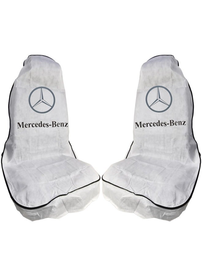 Mercedes-Benz Mercedes-Benz Universal Car Seat Covers 2-Piece Durable Dustproof and Waterproof Seat Protectors Easy Installation, Full Seat Coverage, and Premium Protection for All Vehicles - Image 5