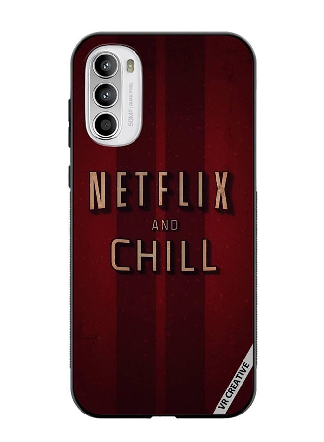 VR CREATIVE Protective Case Cover For Motorola Moto G82 Netflix And Chill Design Multicolour - Image 1