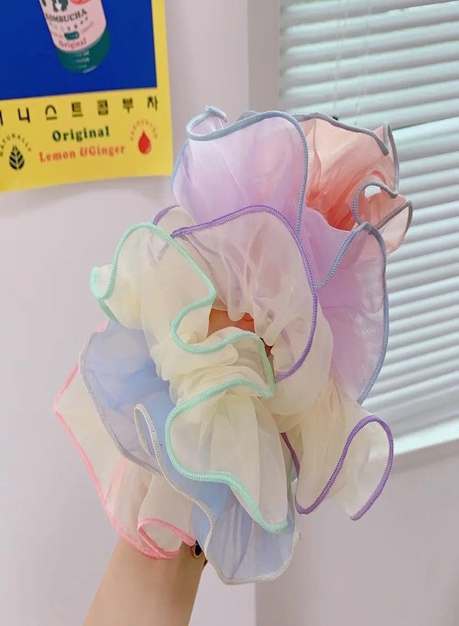Radhya Accessories Hair Scrunchies for Women (Pack of 6) hair ties for girls anti hair breakage Large Elastic Scrunchies Scrunchies Set For Girls, Women, Best Gift For Sister, Friend, Mom - Image 5