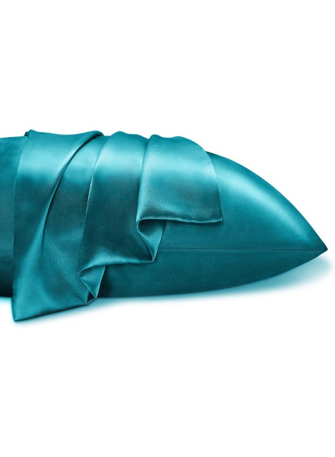 بيديليت حالات الحرير الساتين الساتان للشعر والبشرة تيل وسادة الحالات الحجم القياسي من 2 حزمة سادة ناعمة مع إغلاق المظروف (20x26 بوصة) - Image 4