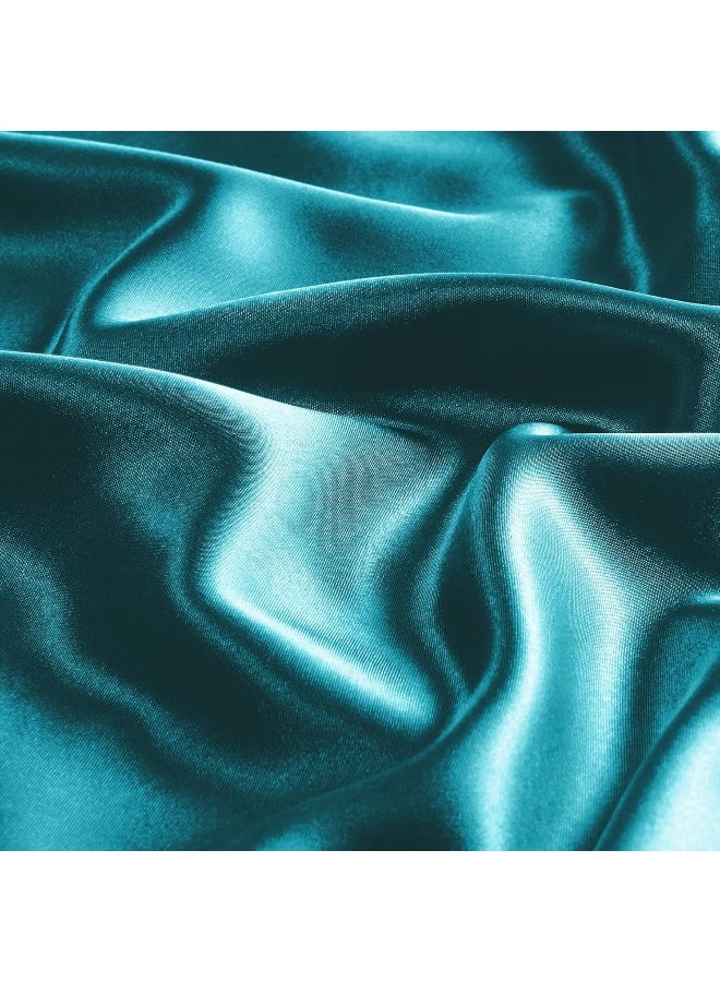 بيديليت حالات الحرير الساتين الساتان للشعر والبشرة تيل وسادة الحالات الحجم القياسي من 2 حزمة سادة ناعمة مع إغلاق المظروف (20x26 بوصة) - Image 3