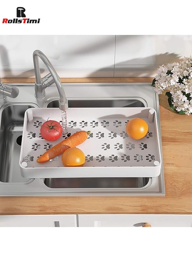 رولستيمي عربة تخزين مع عجلات ، عربة مطبخ مع 4 أرفف ، خزانة تخزين ضيقة ، عربة خدمة قابلة للسحب ، عربة حمام ، أبيض - Image 5