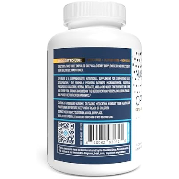 NuEthix Formulations Opti-Pure, Daily Nutritional Support for Detoxification Supplement, Supports Liver Function and Elimination of Toxins, 30 Serving Bottle - Image 2