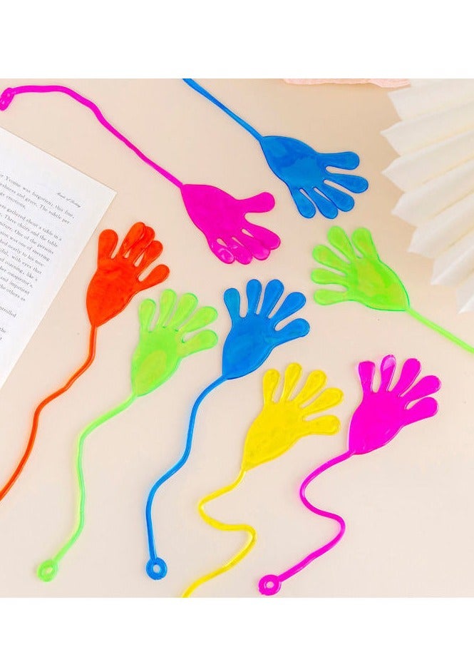 10 Pcs Sticky Hands for Kids,Sticky Hands Party Favors, Party Table Favor, Party Favor Set for Kids, Holiday Traditions, Extreme Stretch Fidget, Fun Fidget Toys for Kids 