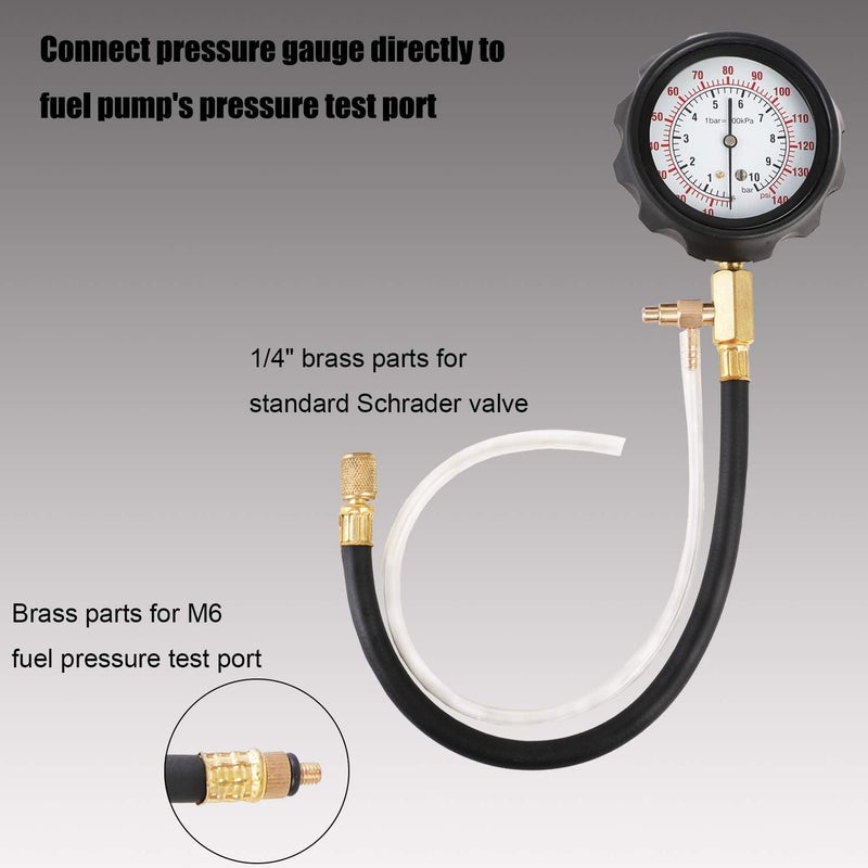 YSTOOL Fuel Pressure Gauge Kit 140PSI - Image 5