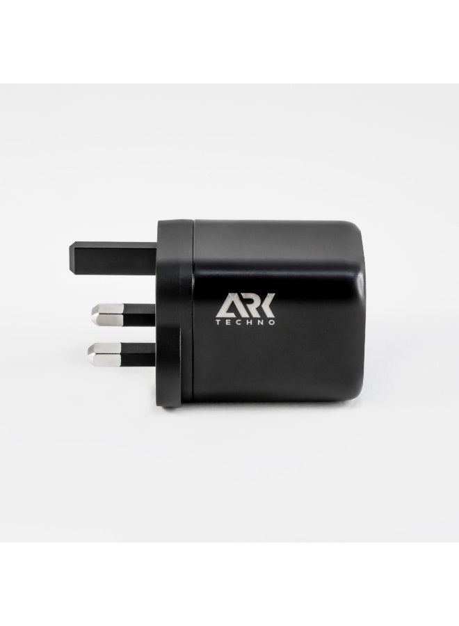 ARKTechno 65W (3in1) Dual Type C GaN SUPER FAST CHARGER with led light Compatible for MacBook Air, HP, Lenovo, Dell, iPad, HONOR Pad, iPhone 17/16/15/14 Pro Max, Samsung S25, S24, S23 - Image 4