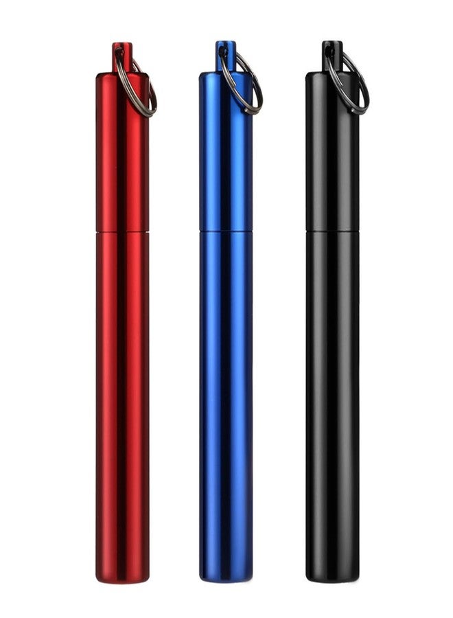 Fadayunn Metal Portable Toothpick Holder for Purse Travel Pocket Toothpick Holder Case Aluminum Alloy Toothpick Container Toothpicks Holders Tooth Pick Holder with Keychain for Picnic Fruit Picks Pill - Image 1