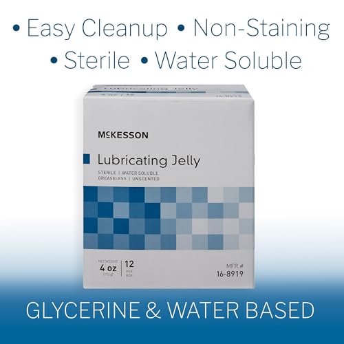 McKesson جيل مائي مزلق من مكيسون، 4 أونصات [12 عبوة] مزلق غير لزج، جل مزلق قابل للذوبان في الماء - للاستخدام الجراحي والطبي والشخصي - أنبوب معقم - Image 5