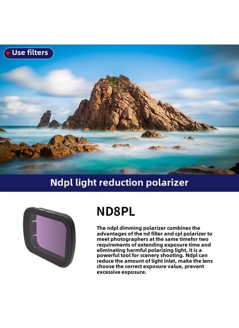 Adapt To DJI Flip UAV Almighty Vlog Aerial Filter Accessories CPL Polarizer UV-Color:FILP KB ND8PL