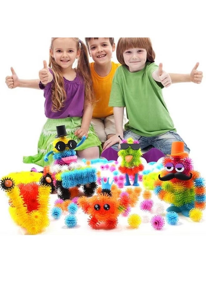 400 pieces of ball-shaped building blocks connected toys, free to assemble toys, stimulate children's imagination, suitable for children over 4 years old, (random colors) - Image 2