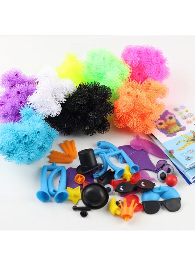 400 pieces of ball-shaped building blocks connected toys, free to assemble toys, stimulate children's imagination, suitable for children over 4 years old, (random colors) - Image 5