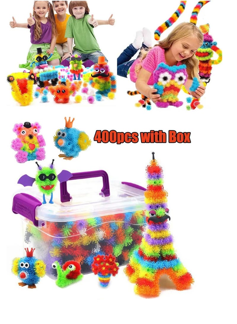 400 Piece Building Block Connecting Toy, Basic Mixing Construction Assembly Educational Interlocking Toy, Spherical Building Blocks for Kids - Innovative Educational Building Block Toys that Develop Logical Thinking, Creativity and Visual Stimulation for Kids Ages 3, 4 and 5+ (Fun Family Gift) - Image 1