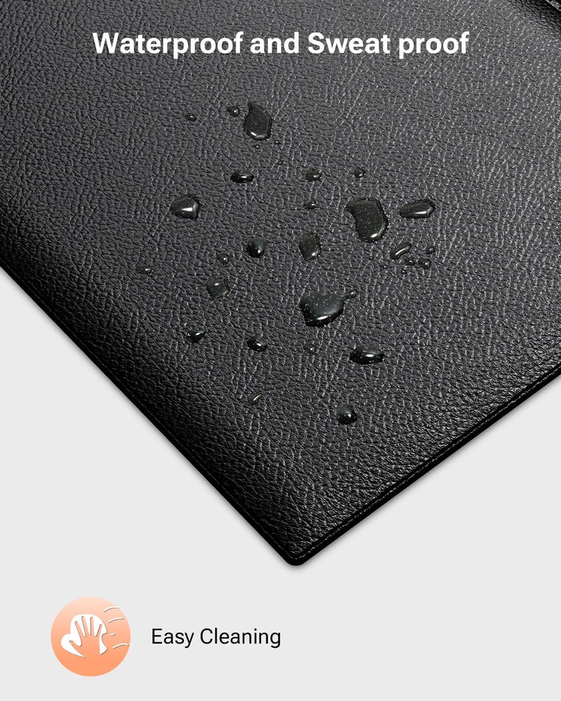 UREVO حصيرة تريدميل قابلة للطي من يوريفو، حصائر دراجات التمارين لصالة الألعاب الرياضية المنزلية، حصيرة معدات التمارين المقاومة للماء وغير القابلة للانزلاق لحماية الأرضيات لآلة المشي الداخلية، الدراجات، آلة التجديف، البيضاوي - Image 5