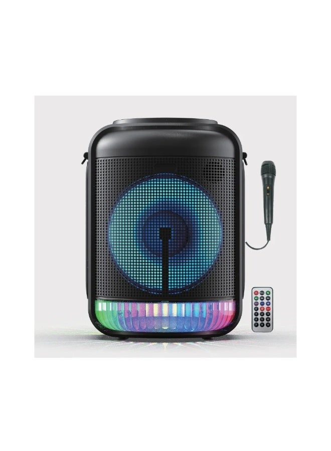 tenplus Portable speaker with microphone and remote control. It's the perfect device to enjoy your favorite music in high-quality sound. Ideal for parties, special occasions, weddings, seminars, and more, from Tenplus. - Image 3