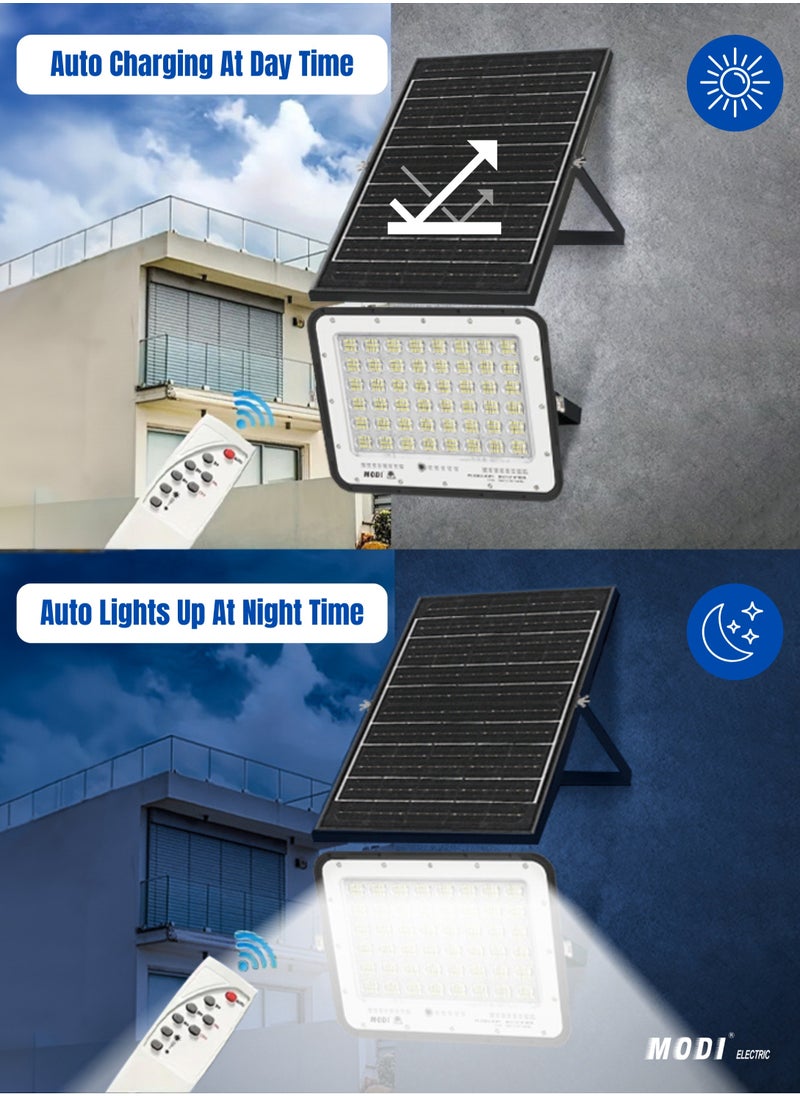 MODI - Solar Flood Light 300W IP65 with Timer And Remote Control – Super Bright, Waterproof Outdoor Security Light - Image 1