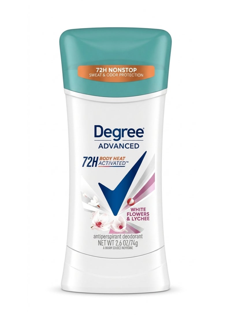 Advanced 72H Body Heat Activated White Flowers & Lychee 74g
