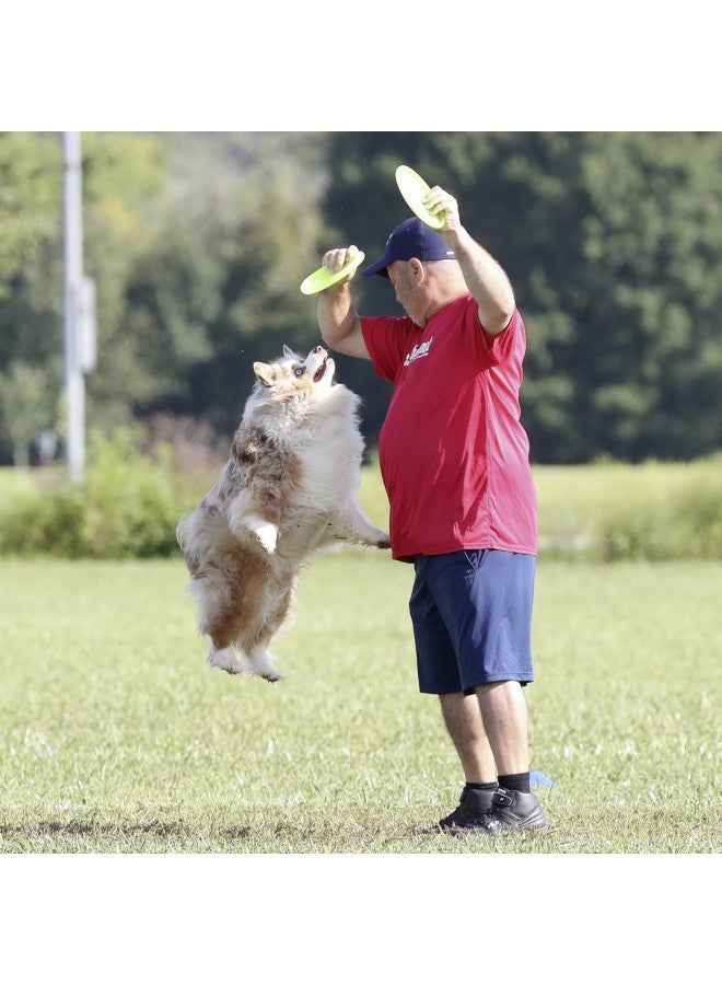 Hyperflite Jawz Pup World Toughest Competition Dog Disc Puncture Resistant Frisbee 7 Inch Lemon Lime - Image 3