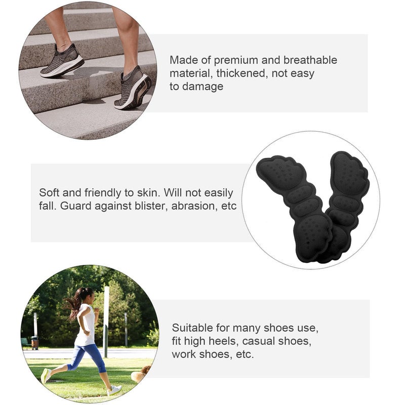 Thin Anti Slip Heel Pads 10 Pcs Set Invisible Sponge Cushion For Shoe Loss Prevention - Image 4