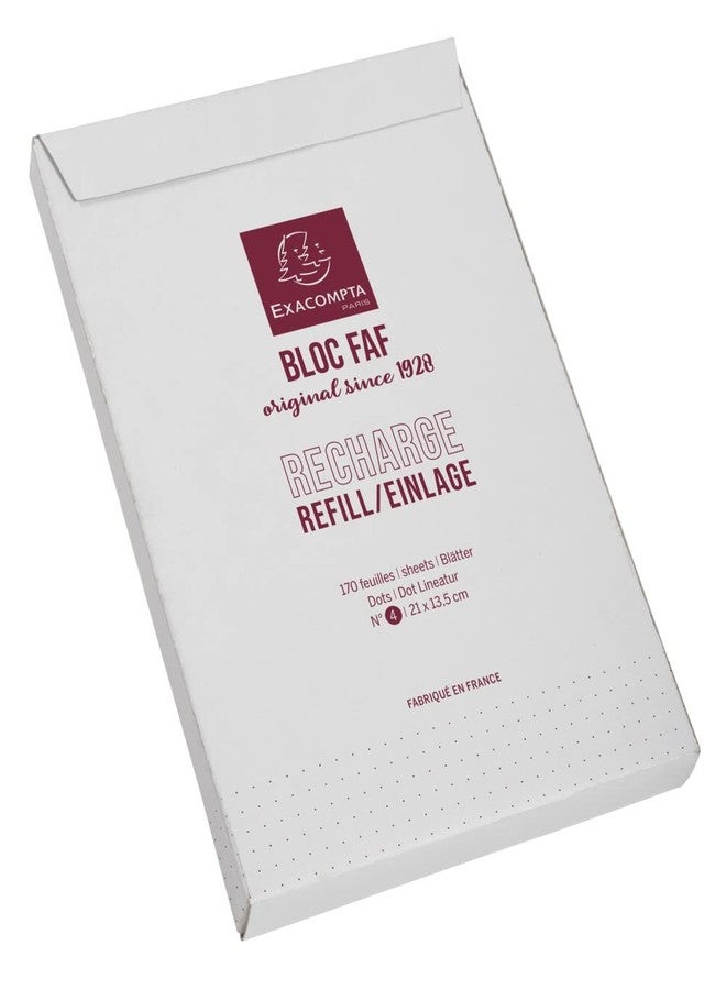 Exacompta FAF Metal Desk Pad for Home or Office, 200 White 70g Micro-Perforated Sheets, Blank or Dots. Non-Slip Backing, Three Sizes. Refills Available. (Dots Refill - 5 1/2 x 8 1/4) - Image 1