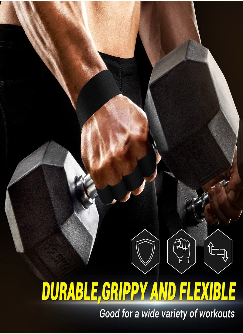 SYOSI Workout Gloves for Men Women, Cowhide Weight Lifting Gloves with Padded Leather Palm Grip Gym Gloves Durable Exercise Gloves for Kettlebell, Pull-Ups, Row, Protects From Calluses and Tears (L)  - Image 2