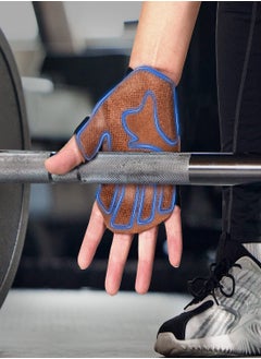 SYOSI Workout Gloves for Men Women, Cowhide Weight Lifting Gloves with Padded Leather Palm Grip Gym Gloves Durable Exercise Gloves for Kettlebell, Pull-Ups, Row, Protects From Calluses and Tears (L)  - Image 4