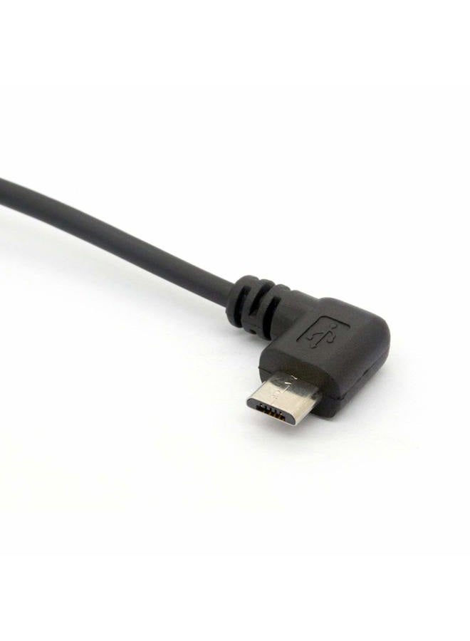 GLHONG Angled USB Cable, 3 Feet, Black, USB 2.0 to Micro USB, 480 Mbps, Fast Charging, Compatible with Smartphone, Tablet, Laptop - Image 3