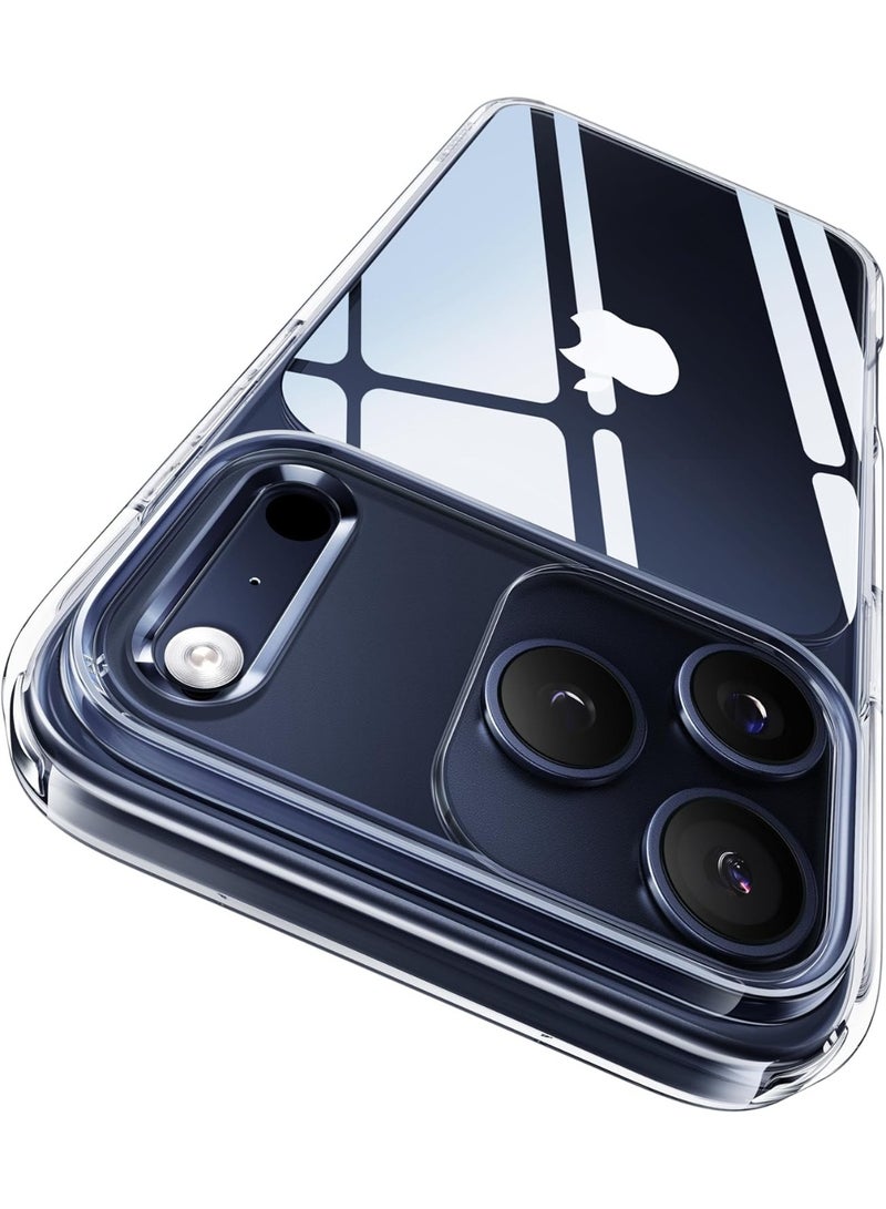 for iPhone 17 Pro Max Case Crystal Clear, 3X Anti-Yellow & Virgin TPU, 15FT Military-Grade Drop Protection, Slim Transparent Women Men Funda para for iPhone 17 Pro Max Case 6.9 inch, Clear - Image 1