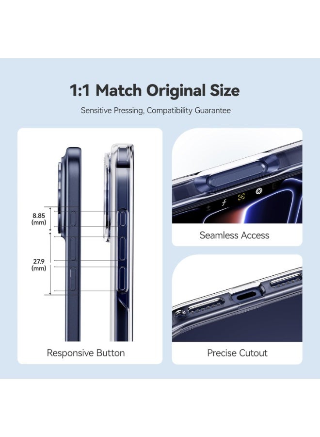 for iPhone 17 Pro Max Case Crystal Clear, 3X Anti-Yellow & Virgin TPU, 15FT Military-Grade Drop Protection, Slim Transparent Women Men Funda para for iPhone 17 Pro Max Case 6.9 inch, Clear - Image 4