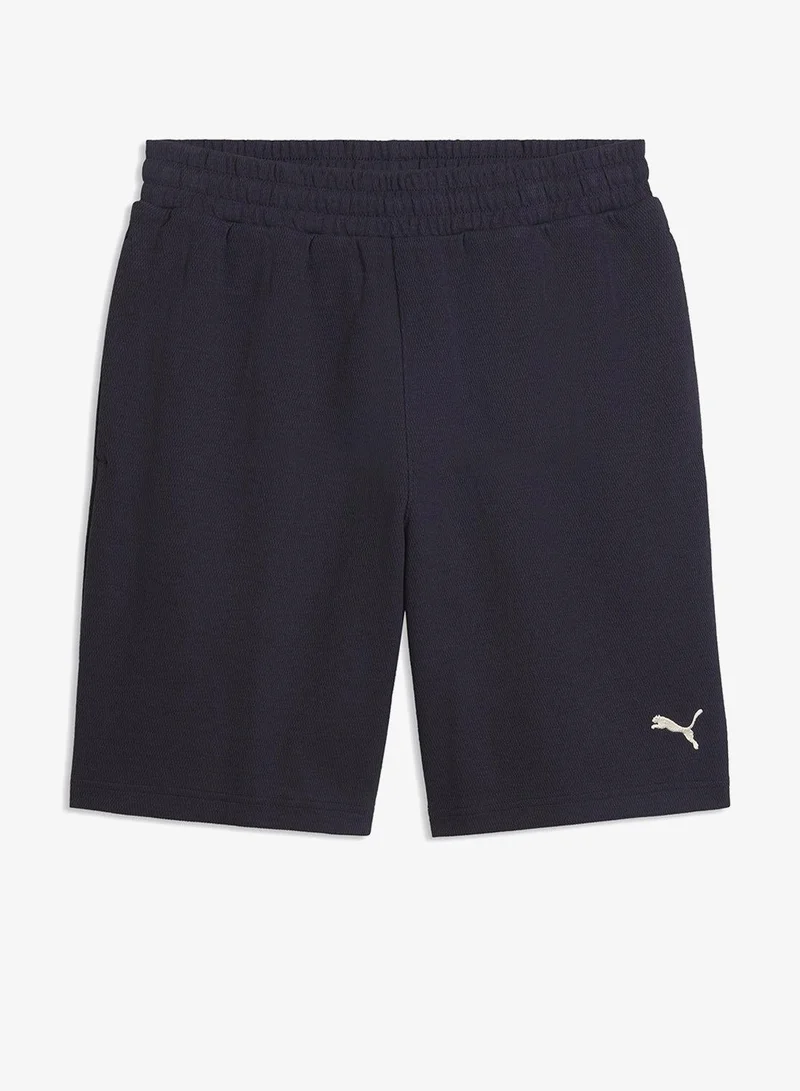 Puma New Navy 9" Essential Elevated Relaxed Shorts for Men | Best Price UAE