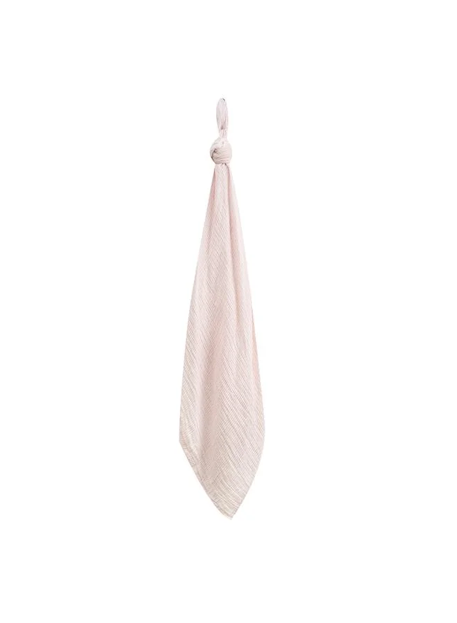 Luna & Lily Pack of 2 - Muslin Receiver - Dusty Pink, 0-2 Years, 101 x 91 Cm