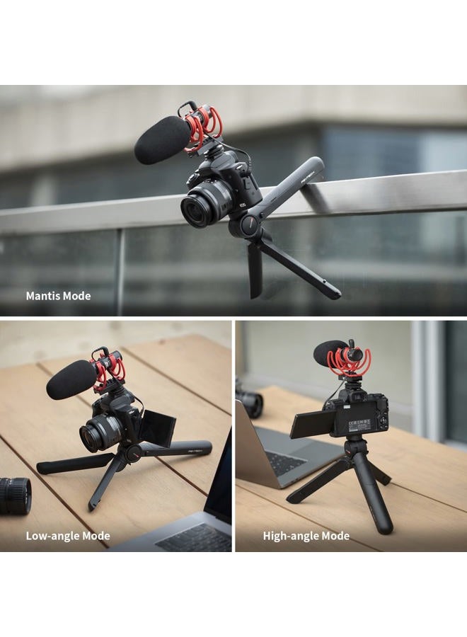 PGYTECH MANTISPOD 2.0 Mini Camera & Cell Phone Vlogging Tripod | 5 Modes Small Travel Flexible DSLR Pocket Stand | Video Vlog Desktop Shooting Selfie Mount Black - Image 4