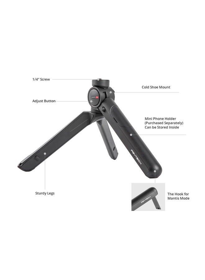 PGYTECH MANTISPOD 2.0 Mini Camera & Cell Phone Vlogging Tripod | 5 Modes Small Travel Flexible DSLR Pocket Stand | Video Vlog Desktop Shooting Selfie Mount Black - Image 2